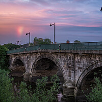 Buy canvas prints of Gainsborough Trent bridge sunset by Jason Thompson