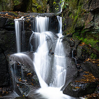 Buy canvas prints of Lumsdale fall waterfall by Jason Thompson