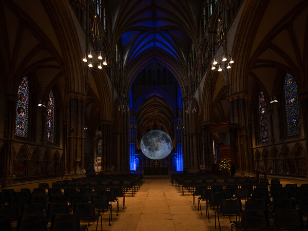 Moon display at Lincoln cathedral Picture Board by Jason Thompson