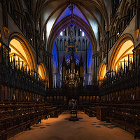 Buy canvas prints of Inside Lincoln cathedral by Jason Thompson