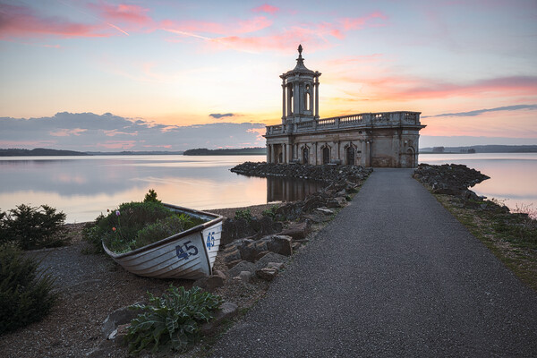 Normanton church sunset Picture Board by Jason Thompson