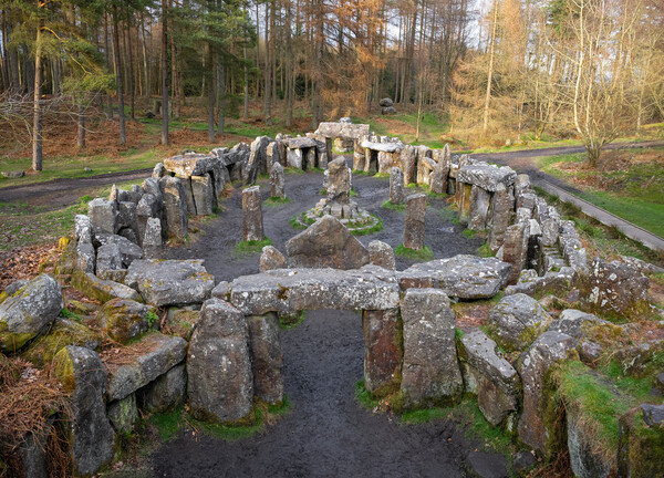 Druids Temple Landscape - Stone Circle, Cemetery, Ruins Picture Board by Jason Thompson