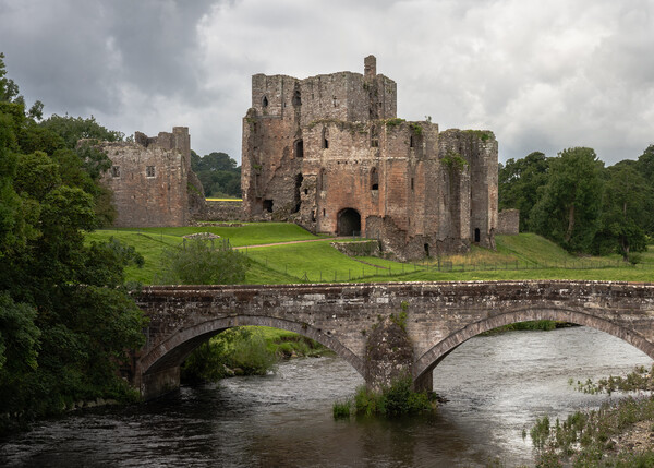 Brougham Castle Ruins, River, Sky Picture Board by Jason Thompson