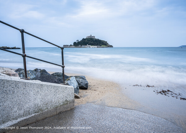 St Michaels Mount Cornwall Landscape Picture Board by Jason Thompson