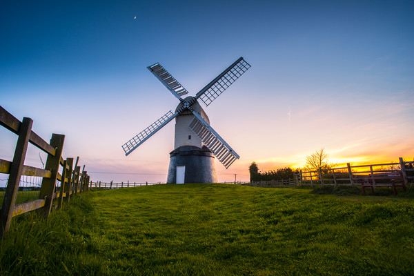 Wrawby Windmill sunset Picture Board by Jason Thompson