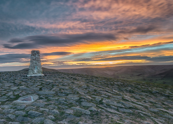 mam tor sunset Picture Board by Jason Thompson
