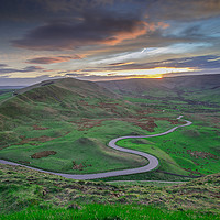 Buy canvas prints of sunset over edale by Jason Thompson