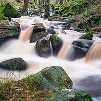 Buy canvas prints of Wyming Brook waterfall by Jason Thompson
