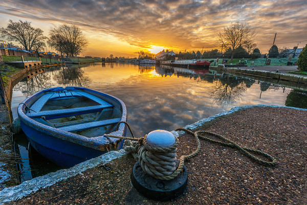 Sunrise at Torksey lock Picture Board by Jason Thompson