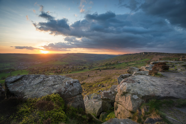 Sunset over baslow edge Picture Board by Jason Thompson