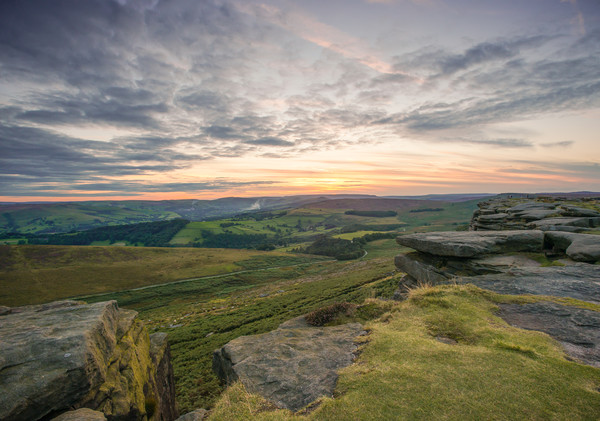 stanage edge sunset Picture Board by Jason Thompson