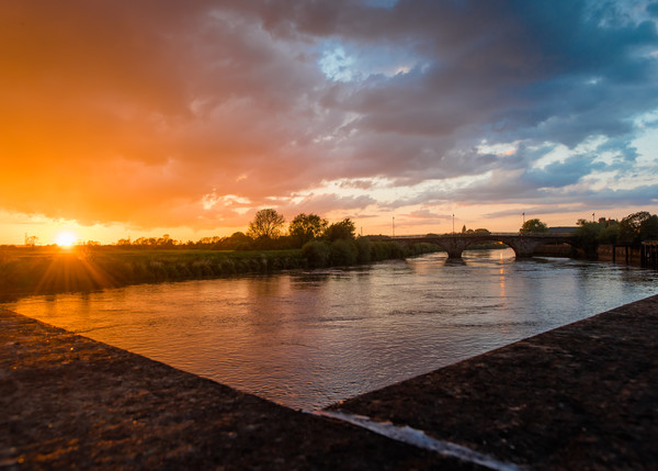 Gainsborough Trent sunset  Picture Board by Jason Thompson