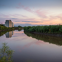 Buy canvas prints of River sunset by Jason Thompson