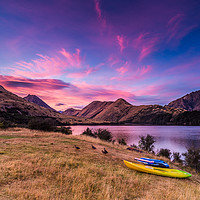 Buy canvas prints of Purple Hills by Iain Tong