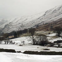 Buy canvas prints of Snowy Hill Farm by Susan Tinsley