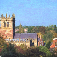 Buy canvas prints of Shropshire church by Susan Tinsley