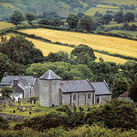 Buy canvas prints of Welsh parish church  by Susan Tinsley