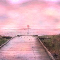 Buy canvas prints of Lytham jetty by Susan Tinsley