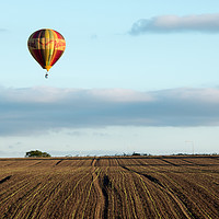 Buy canvas prints of Ballooning over farmland by Susan Tinsley