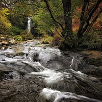 Buy canvas prints of Brecon Beacons Waterfall  by Simon Rees