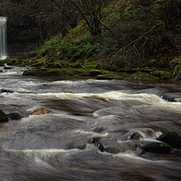 Buy canvas prints of Sgwd Yr Eira  by Simon Rees