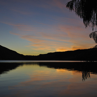 Buy canvas prints of lake sunset by Peter Righteous