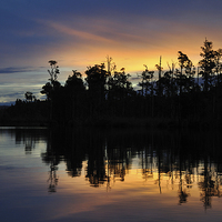 Buy canvas prints of Lake Brunner sunset by Peter Righteous