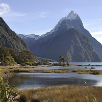 Buy canvas prints of Mitre Peak, Milford Sound by Peter Righteous