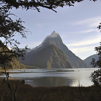 Buy canvas prints of Mitre Peak, Milford Sound by Peter Righteous