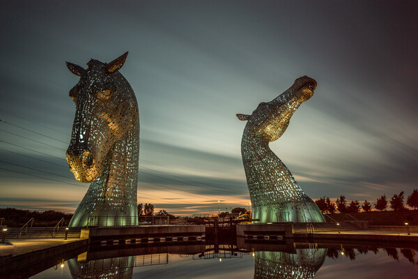 The Kelpies  Picture Board by Alan Sinclair