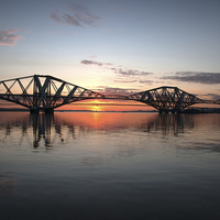 Buy canvas prints of  Sunset on the Forth by Alan Sinclair