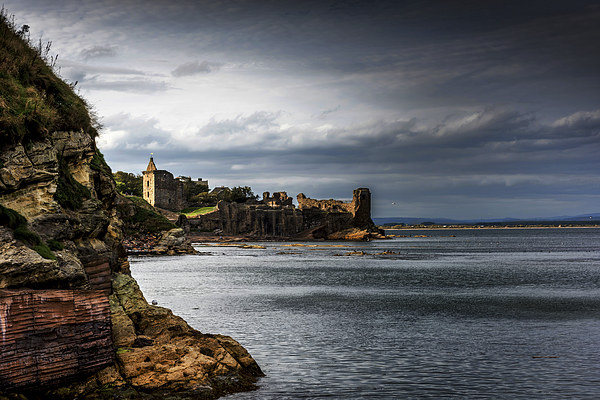  St Andrews Coastline Picture Board by Alan Sinclair