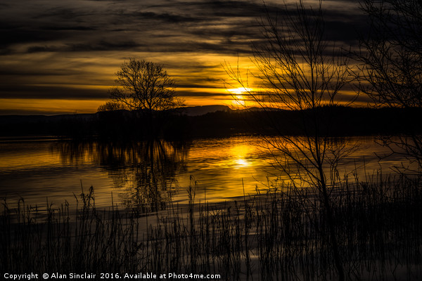 Setting Sun Picture Board by Alan Sinclair