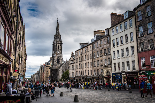 The Royal Mile Picture Board by Alan Sinclair