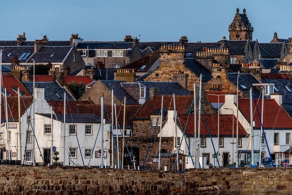 Anstruther Rooftops Picture Board by Alan Sinclair