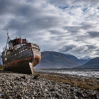 Buy canvas prints of Corpach Wreck by Alan Sinclair