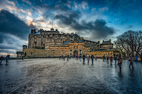 Edinburgh Castle Picture Board by Alan Sinclair
