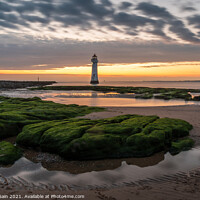 Buy canvas prints of New Brighton Lighthouse by Marcia Reay