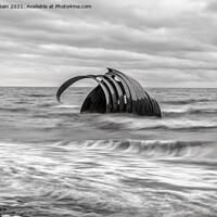 Buy canvas prints of Mary's Shell Cleveleys by Marcia Reay