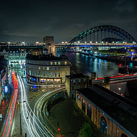 Buy canvas prints of Newcastle Quayside by Marcia Reay