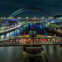 Buy canvas prints of Newcastle Quayside by Marcia Reay