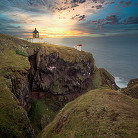 Buy canvas prints of St Abbs Lighthouse, Scotland by Marcia Reay