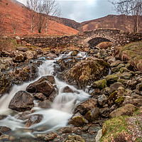 Buy canvas prints of Ashness Bridge, Cumbria by Marcia Reay