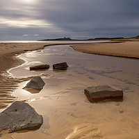Buy canvas prints of Embleton estuary in Northumberland by Marcia Reay
