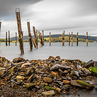Buy canvas prints of Salen Old Pier by Marcia Reay
