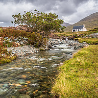 Buy canvas prints of Cottage on the Isle of Mull by Marcia Reay