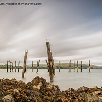 Buy canvas prints of Salen Old Pier by Marcia Reay