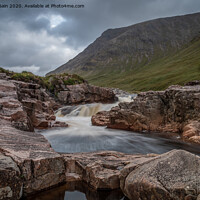 Buy canvas prints of River Etive by Marcia Reay