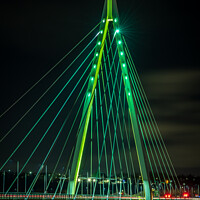 Buy canvas prints of The Northern Spire at night by Marcia Reay