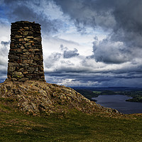 Buy canvas prints of Hallin Fell Cairn by Tony Walsh